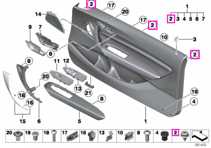 Clema bej - BMW Seria 1 E81 E82 E87 E88 F20 F21, Seria 2 F22 F23 F87 M2, Seria 3 E90 E91, Seria 5 G31, X3 F25, X4 F26, Z4 E86