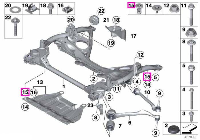 Piulita expandabila (L= 19.9mm) - BMW Seria 1, Seria 2, Seria 3, Seria 4, Seria 5, Seria 6, Seria 7, Seria 8, i3, i4, i8, iX3, iX, MS, Spectre, TMC, X1, X1L, X2, X3, X3L, X4, X5, X5L, X6, X7, XM, Z4 - Mini Cabrio, Clubman, Countryman, F55, F56, F65, F66