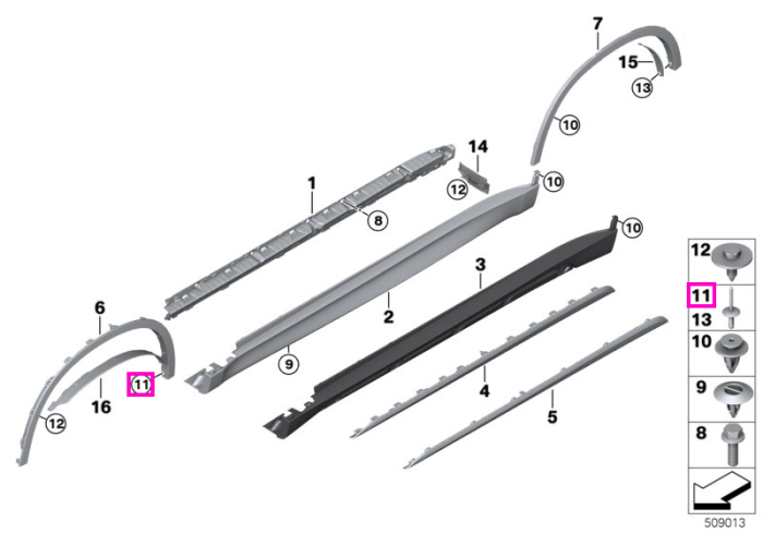 Nit expandabil, alb - BMW X5 F15 M F85