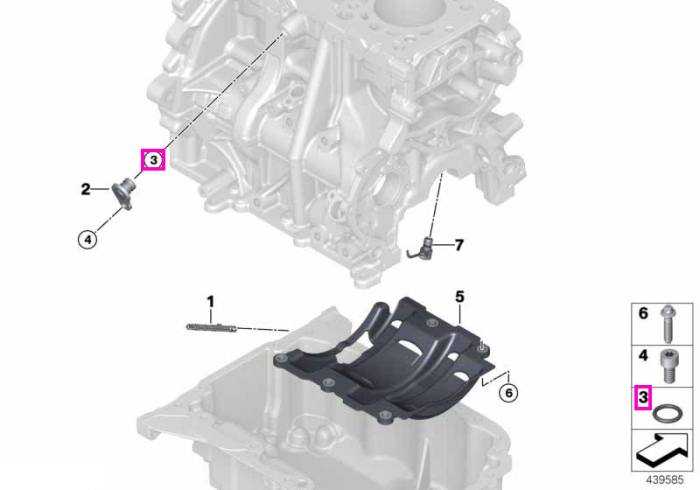 Garnitura O-ring, 9.7x1.5 mm - BMW Seria 1, Seria 2, Seria 3, Seria 4, Seria 5, Seria 6, Seria 7, i8, X1, X1L, X2, X3, X4, X5, X6, Z4 - Mini Cabrio, Clubman, Countryman, F55, F56