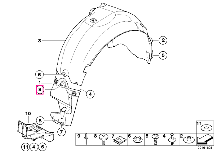 Nit plastic ornamente - BMW X5 E70 F15 G05 G18 F85 F95 M, X6 E71 E72 F16 G06 F86 F96 M, X7 G07, Z4 E85 E86