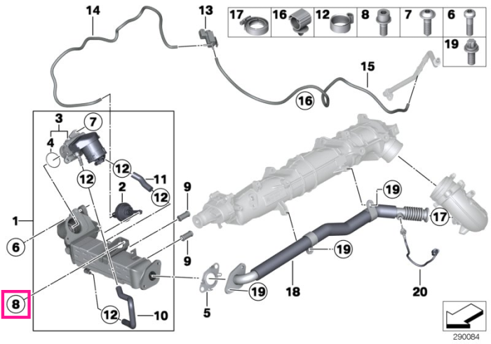 Surub Isa cu bucsa M8X28.4-8.8-ZNN - BMW