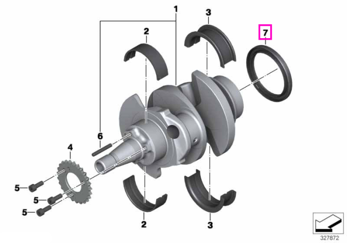 Simering arbore cotit, 65x83x8 - BMW Motorrad A67, A73, K21, K22, K23, K25, K26, K27, K28, K29, K32, K33, KR1, KR2, KR3