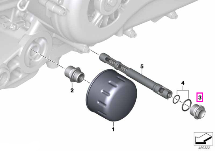 Buson filetat, M20x1,5 - BMW Motorrad K08 (C 400 GT), K09 (C 400 X) - tip motor A85