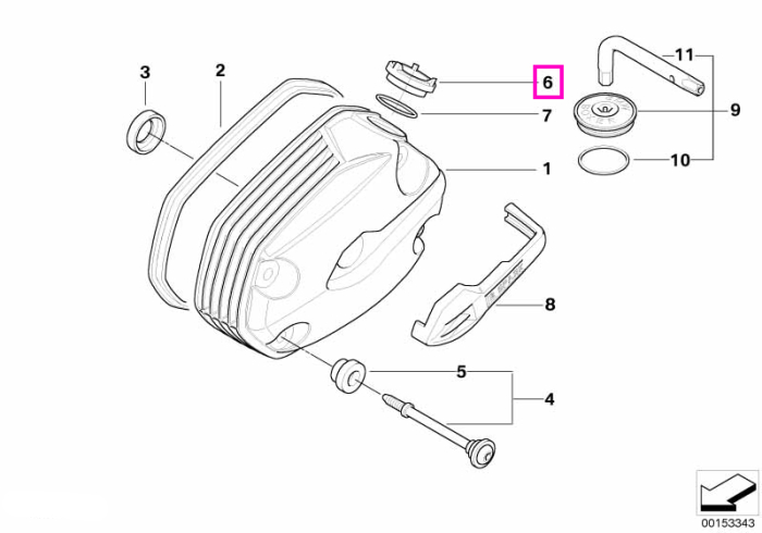 Capac ulei chiulasa - BMW Motorrad A67, A73, K21, K22, K23, K25, K26, K27, K28, K29, K32, K33, KR1, KR2, KR3