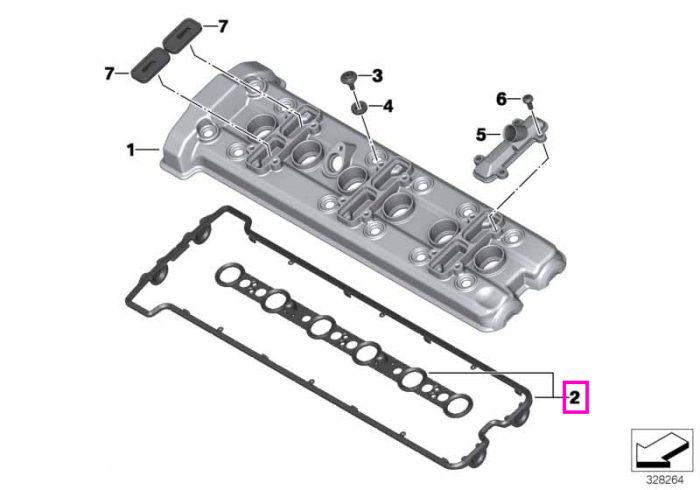 Set garnituri capac chiulasa - BMW Motorrad A40, K48 (K 1600 GT, K 1600 GTL), K61 (K 1600 Bagger)
