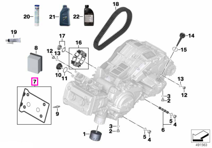 Set garnituri capac chiulasa - BMW Motorrad K18 (C 600 Sport, C 650 Sport), K19 (C 650 GT) - tip motor A27