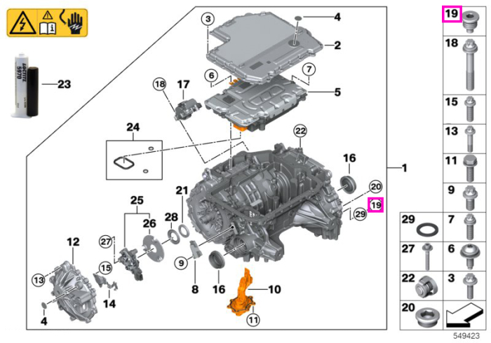 Dop filetat magnetic, M16x1,5 - BMW Seria 2 U06, Seria 5 G60 G61 G68, Seria 7 G70, X1 U11 U12, X2 U10, i3 I01 G28, i4 G26, iX I20, iX3 G08 - Mini Countryman U25, Mini F56 - BMW Motorrad A15, A40, K01, K02, K03, K07, K34, K35, K40, K43, K44, K48, K61, KD1