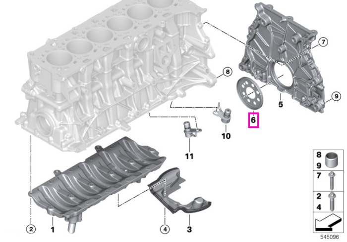 Disc reluctor vibrochen - BMW Seria 1, Seria 2, Seria 3, Seria 4, Seria 5, Seria 6, Seria 7, Seria 8, i8, X1, X1L, X2, X3, X3L, X4, X5, X5L, X6, X7, XM, Z4 - Mini Cabrio, Clubman, Countryman, F55, F56, F65, F66, R56, R58, R59, R60, R61