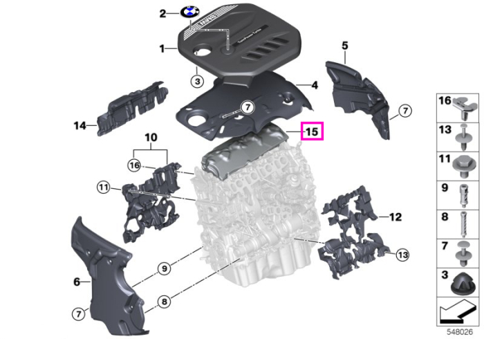 Spuma fonica - BMW Seria 2 G42, Seria 3 G20 G21 G28, Seria 4 G22 G23 G26, Seria 5 G30 G31, Seria 6 G32, X3 G01, X4 G02, X5 G05