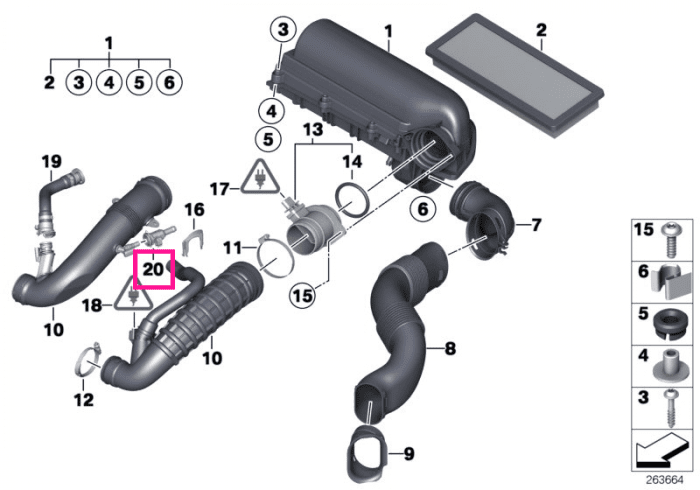 Dop conducta de aer admisie - Mini - Tip motor N18