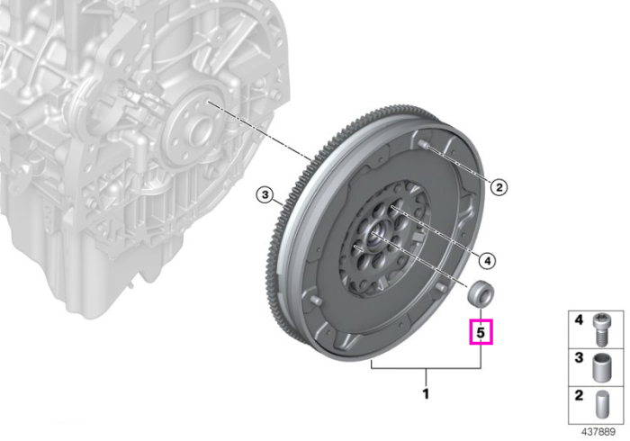 Lagar volanta 15x32x10 - BMW Seria 1 E81 E82 E87 E88, Seria 3 E30 E36 E46 E90 E91 E92 E93, Seria 5 E34 E39 E60 E61, Seria 6 E63 E64, Seria 7 E32 E38, Seria 8 E31, X1 E84, X3 E83, X5 E53, Z3 E36, Z4 E85 E86, Z8 E52