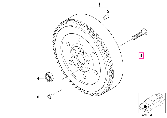 Surub volanta M12X1,5X29,15 - BMW