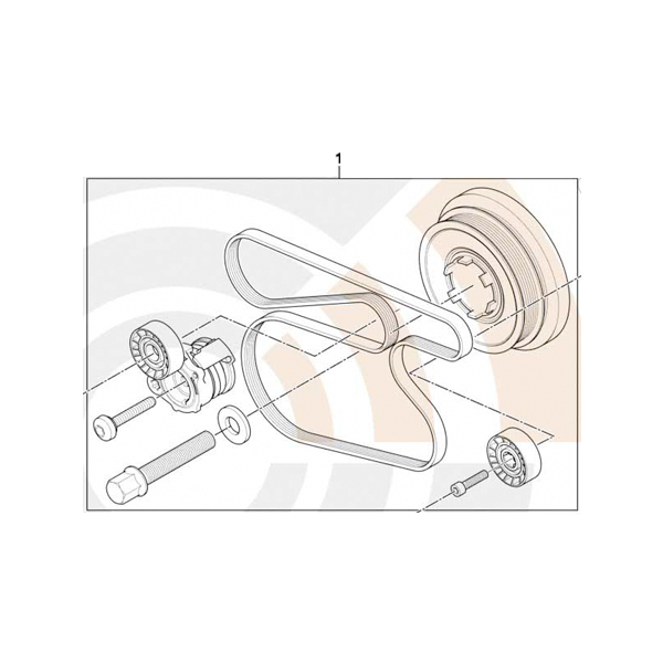 Kit reparatie complet fulie vibrochen - BMW Seria 1 E87 118d, Seria 3 E90 E91 318d - Tip motor M47N2 - Value Line