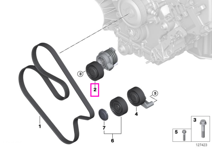 Intinzator curea transmisie - BMW X5 E70