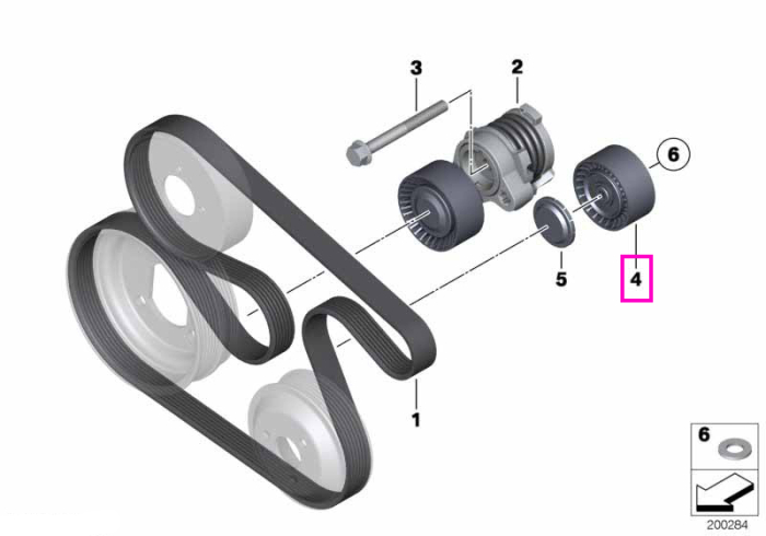 Rola ghidare curea transmisie - BMW Seria 7 F01 F02 G11 G12, X5 E70