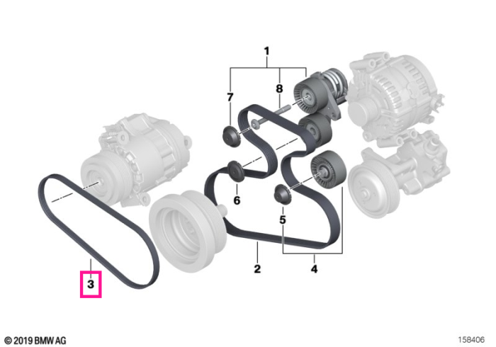 Curea transmisie compresor sistem climatizare (4PK 803) - BMW X5 E70
