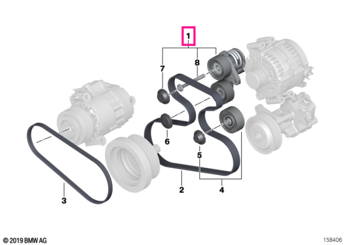 Intinzator mecanic curea transmisie - BMW X5 E70