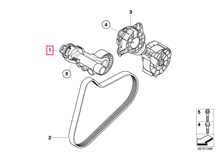 Intinzator mecanic curea transmisie - Mini Cabrio R57, Clubman R55, Coutryman R60, Coupe R58, Paceman R61, Roadster R59, R56