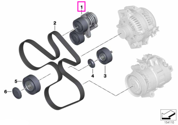 Intinzator mecanic curea transmisie - BMW Z4 E89
