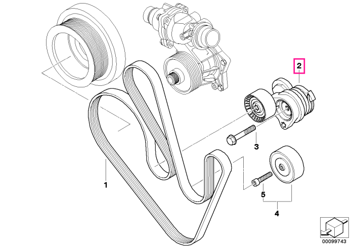 Intinzator curea transmisie - BMW Seria 7 E65