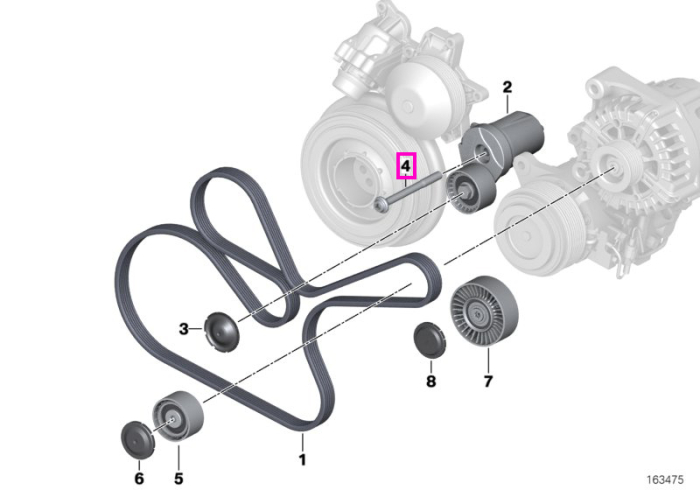 Surub ISA M10x100 - BMW Seria 1 E81 E82 E87 E88, Seria 3 E90 E91 E92 E93, Seria 5 E60 E61 F07 F10 F11, Seria 7 F01 F02, X1 E84, X3 E83, X5 E70, X6 E71