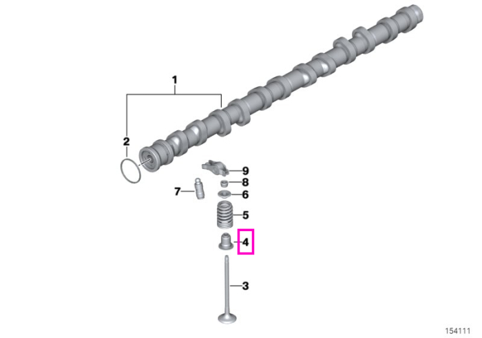 Kit de reparatie inele de etansare supape, ax cu came, admisie - BMW Seria 1, Seria 2, Seria 3, Seria 4, Seria 5, Seria 6, Seria 7, Seria 8, X1 E84, X3 E83 F25 G01 F97 M, X4 F26 G02 F98 M, X5 E70 F15 G05 G18, X6 E71 F16 G06, X7 G07, Z4 E85 E86 E89 G29