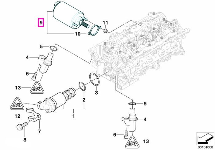 Motor reglaj distributie variabila (Vanos) - BMW Seria 1 E81 E82 E87 E88, Seria 3 E46 E90 E91 E92 E93, Seria 5 E60, X1 E84, X3 E83, Z4 E85