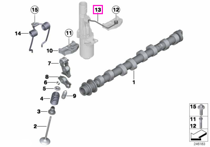 Spritiera/Duza pulverizare ulei - BMW Seria 1, Seria 2, Seria 3, Seria 4, Seria 5, Seria 6, Seria 7, X1, X3, X4, X5, X6, Z4, MS BMW Motorsport