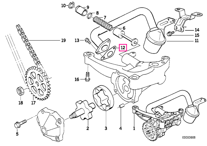 Garnitura fara azbest - BMW Seria 3 E36, Seria 5 E34 E39, Seria 7 E38, Z3 E36