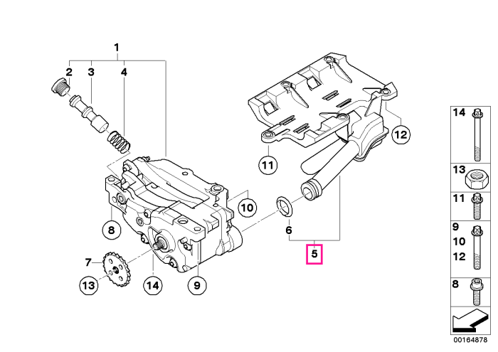 Conducta admisie ulei - BMW Seria 1 E81 E87, Seria 3 E90