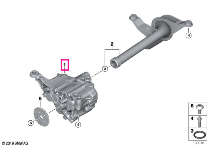 Pompa ulei - BMW Seria 1 E81 E82 E87 E88, Seria 3 E90 E91 E92 E93, Seria 5 E60 E61, Seria 6 E63 E64, Seria 7 E65 E66, X1 E84, X3 E83, X5 E70, Z4 E85 E86 E89