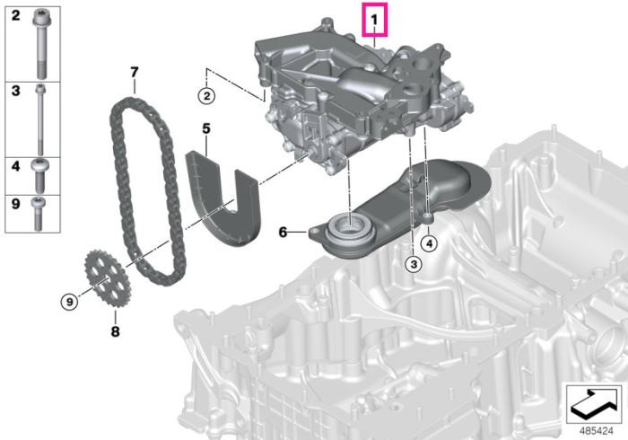 Pompa ulei motor - BMW Seria 5 F90 M5, Seria 8 F91 F92 F93 M8, X5 F95 M, X6 F96 M
