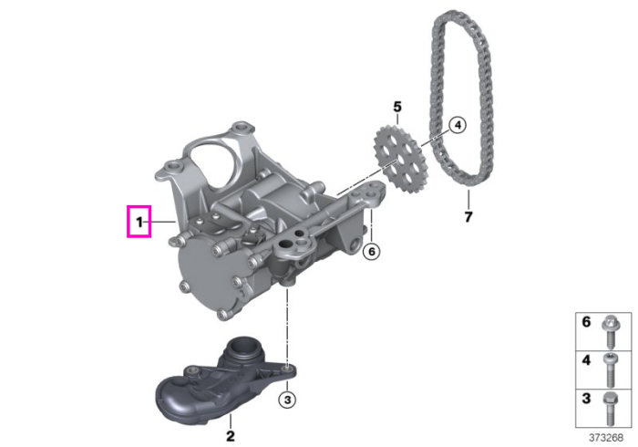 Pompa ulei - BMW Seria 1 F40, Seria 2 F44 F45 F46 G42, Seria 3 G20 G21 G28, Seria 4 G22 G23 G26, Seria 5 G30 G31, Seria 6 G32, X1 F48, X2 F39, X3 G01, X4 G02, X5 G05 - Mini Cabrio F57, Clubman F54, Countryman F60, F55, F56