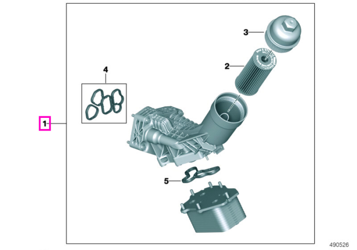 Ansamblu filtru ulei cu carcasa si radiator ulei integrat - BMW Seria 2 G42, Seria 3 G20 G21 G28, Seria 4 G22 G23 G26, Seria 5 G30 G31, Seria 6 G32, X3 G01, X4 G02, X5 G05