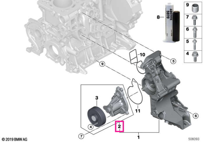 Pompa apa - BMW Seria 1 F20 F21, Seria 2 F22 F23, Seria 3 F30 F31 F35, Seria 4 F32 F33 F36
