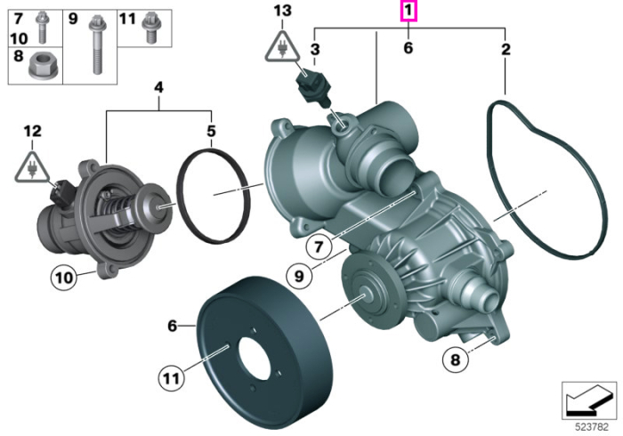 Pompa lichid racire - BMW Seria 7 F01 F02