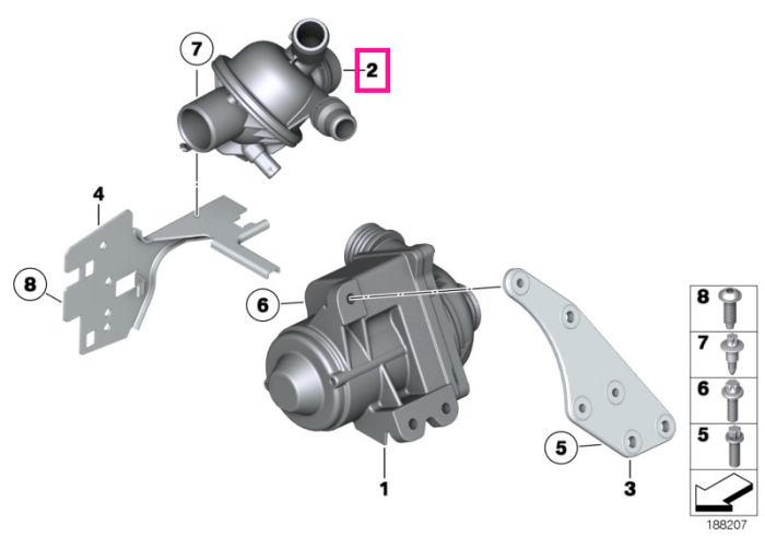 Termostat sistem racire motor - BMW Seria 5 F07 F10 F11 F18, Seria 6 F06 F12 F13, Seria 7 F01