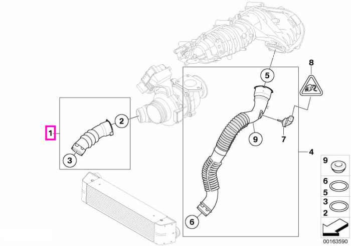 Conducta aer supraalimentare - BMW X3 E83 LCI - tip motor N47