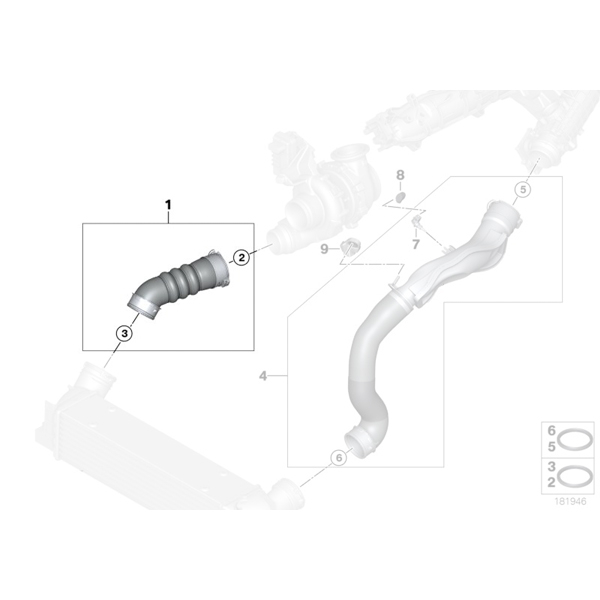 Conducta intercooler - BMW X5 E70, X6 E71