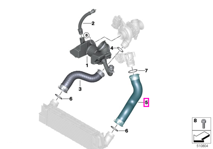 Conducta aer supraalimentare - BMW X5 F15