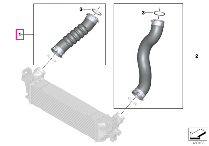 Conducta admisie aer - BMW Seria 5 G30 G31, Seria 6 G32