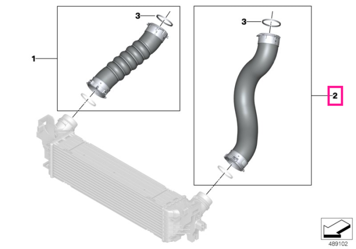 Conducta admisie aer - BMW Seria 5 G30 G31 G38, Seria 6 G32, X5 G05