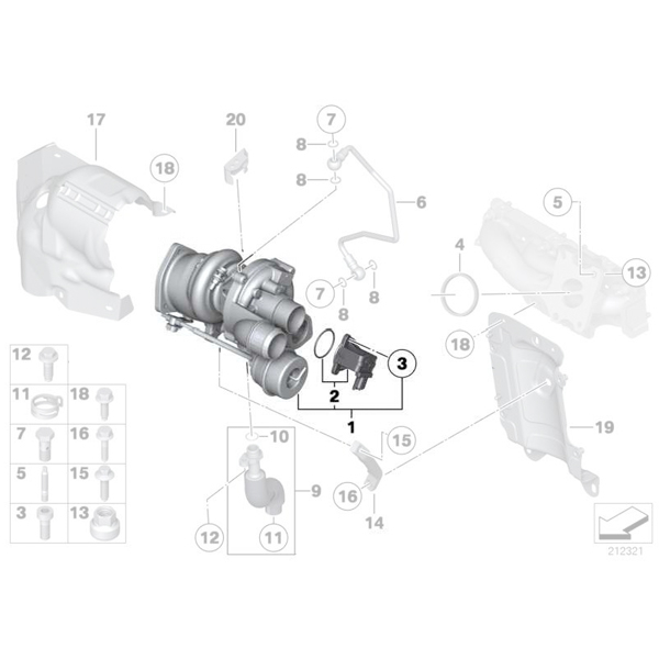 Turbina MINI R55, R56, R57, R58, R59, R61 - Cooper S