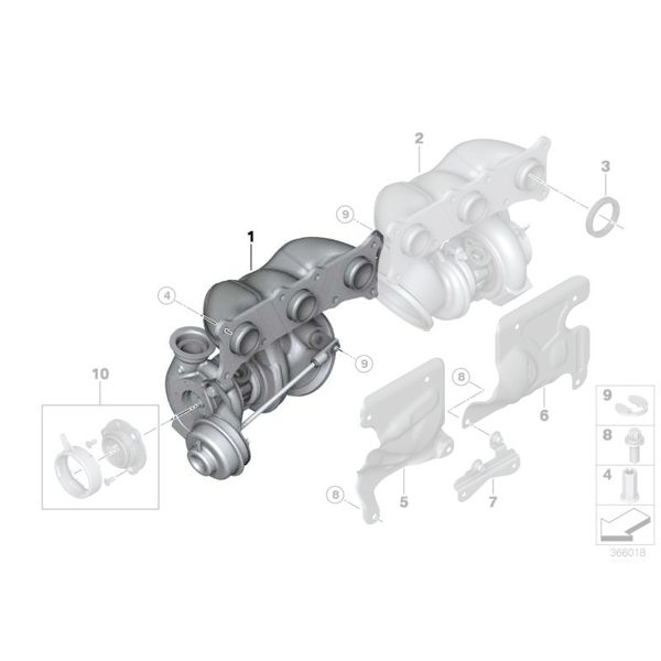 Turbina BMW Seria 1 E82, E88 - 135i, M Coupé; Seria 3 E90, E91, E92, E93 - 335i, 335xi; Z4 E89 - 35i, 35is