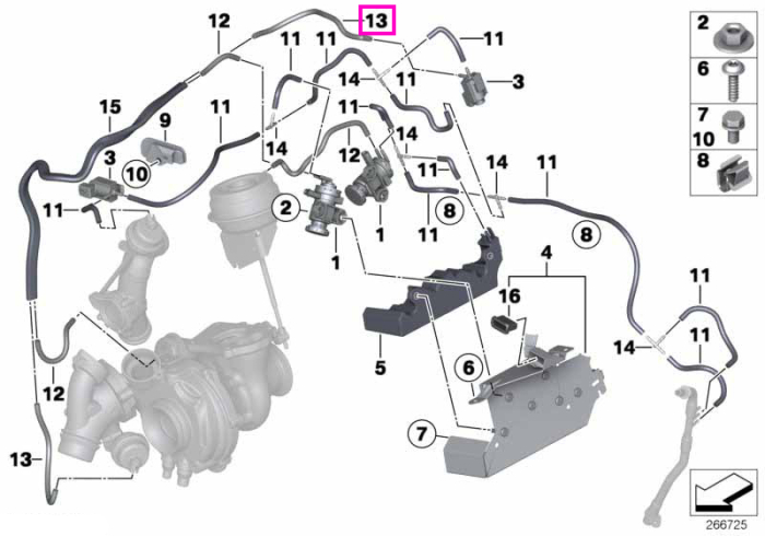 Furtun vid rosu, 3,5x2,0 mm - BMW Seria 1, Seria 2, Seria 3, Seria 4, Seria 5, Seria 6, Seria 7, Seria 8, X1, X2, X3, X4, X5, X6, X7 - Mini F54 F55 F56 F57 F60 R55 R56 R57 R58 R59 R60 R61