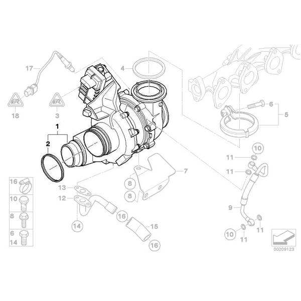 Turbina BMW Seria 3 E90, E91, E92, E93; Seria 5 F07, F10, F11; Seria 7 F01, F02; X5 E70; X6 E71 - 25d, 30d, 30xd