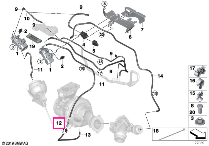Piesă conexiune D=4MM - BMW