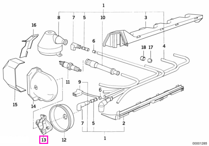 Rotor distribuitor - BMW Seria 3 E30 E36, Seria 5 E28 E34, Seria 6 E24, Seria 7 E23 E32 E38, Seria 8 E31, Z1 E30