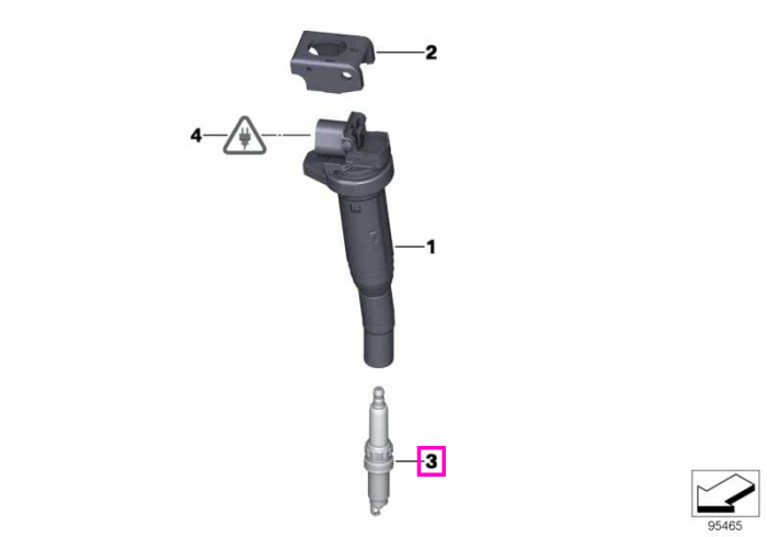 Bujie incandescenta High Power - BMW Seria 1 F20 F21, Seria 3 F30 F31 F35 - Mini Cabrio R57, Clubman R55, Countryman R60, R58, Paceman R61, R56, Roadster R59
